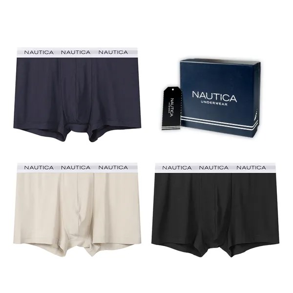Nautica Underwear Мужские трусы, Темно-синий + черный + цементно-серый