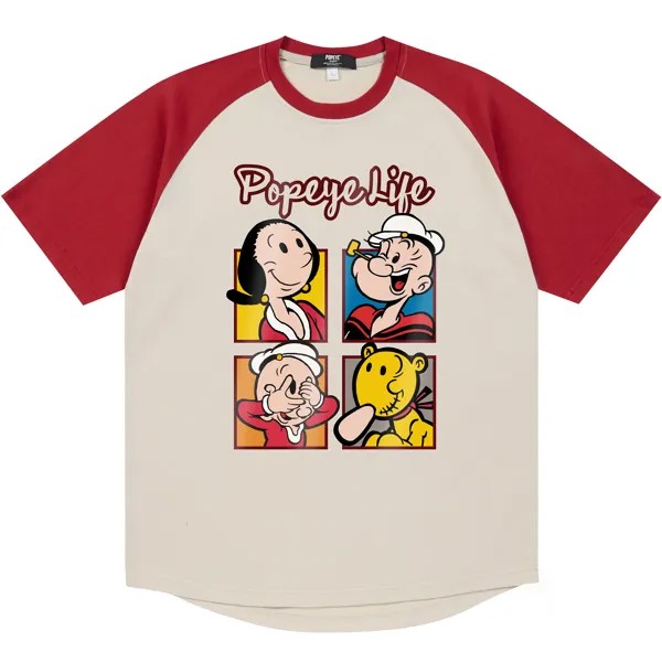 Футболка унисекс Popeye/Popeye, бордовый