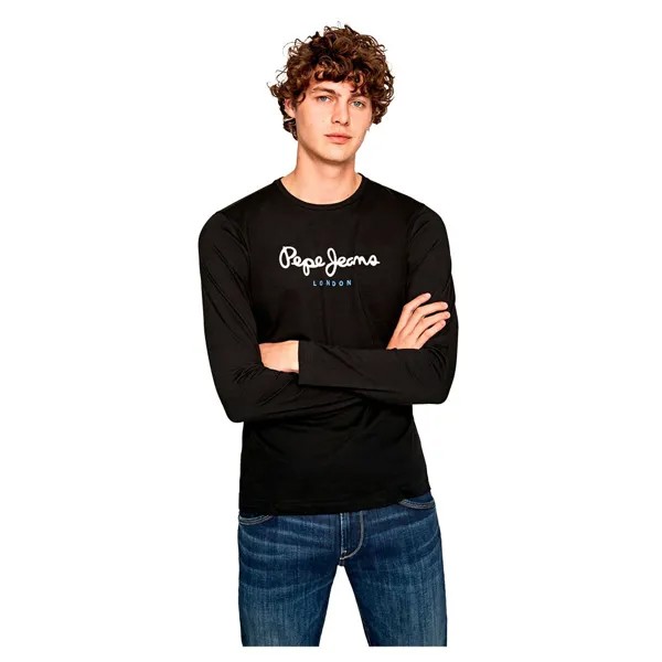 Лонгслив Pepe Jeans Eggo, черный