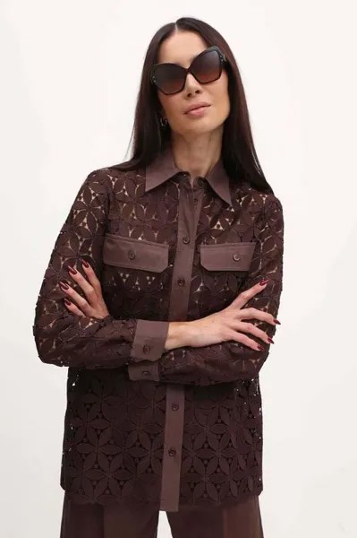 Рубашка Weekend Max Mara, коричневый