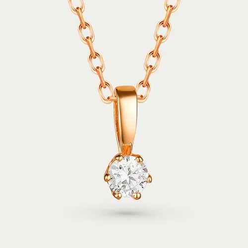 Подвеска GOLD CENTER, золото, 585 проба, фианит