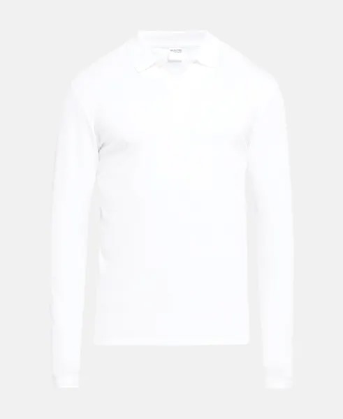 Рубашка-поло с длинными рукавами Selected Homme, белый