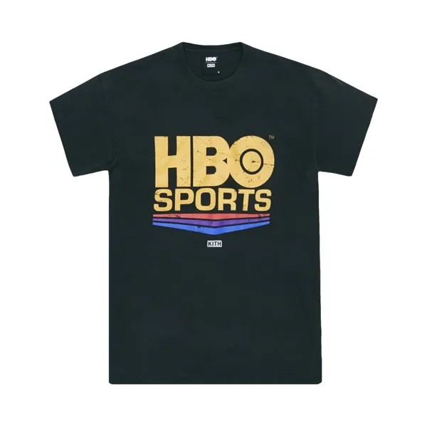 Спортивная винтажная футболка Kith For Hbo, черная