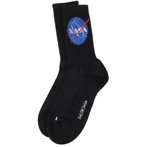 Balenciaga Черные носки с принтом NASA L