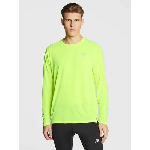 Лонгслив New Balance, размер S [INT], зеленый