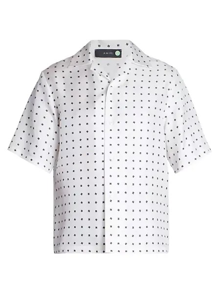 Шелковая рубашка Mix & Match Amiri, белый