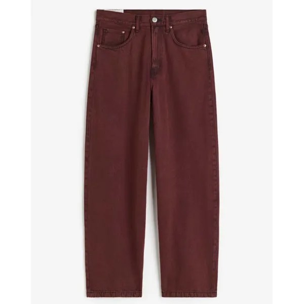 Джинсы H&M Baggy, темно-красный
