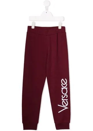Versace Kids спортивные брюки с логотипом