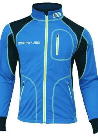 Куртка разминочная SPINE WS Star голубой/черный размер 42