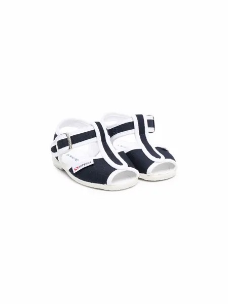 Superga Kids сандалии с пряжкой и открытым носком