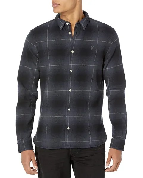 Рубашка AllSaints Gallo Long Sleeve, черный