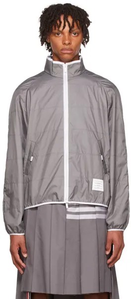 Серая нейлоновая куртка Thom Browne
