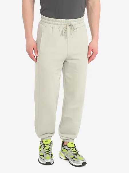 Мужские брюки (штаны) спортивные джоггеры из футера с начесом MAISON DAVID (хлопок), Зеленый
