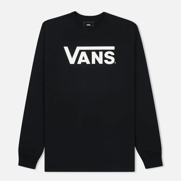 Мужской лонгслив Vans Classic чёрный, Размер M