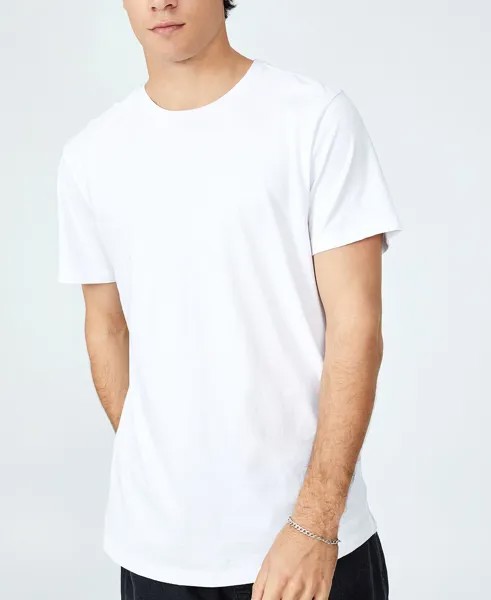 Мужская органическая длинная футболка COTTON ON, белый