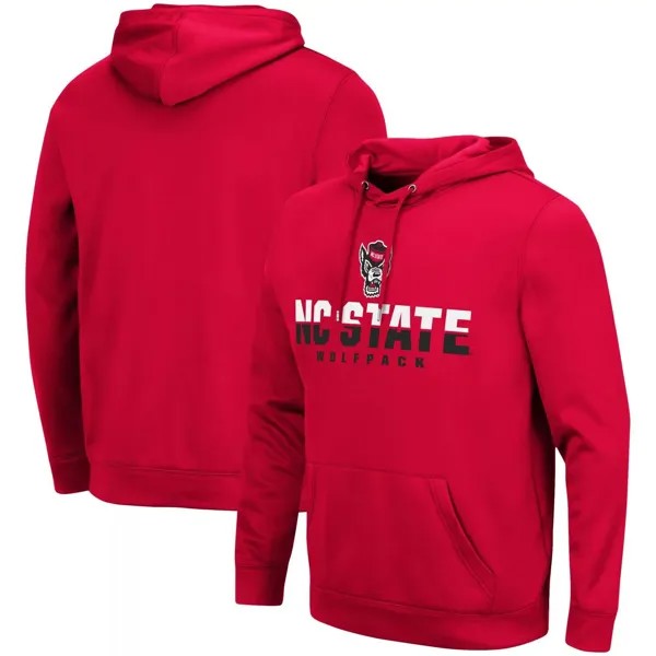 Мужской красный пуловер с капюшоном NC State Wolfpack Lantern Colosseum