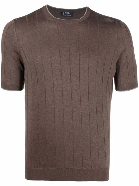 Barba ribbed-knit cotton T-Shirt