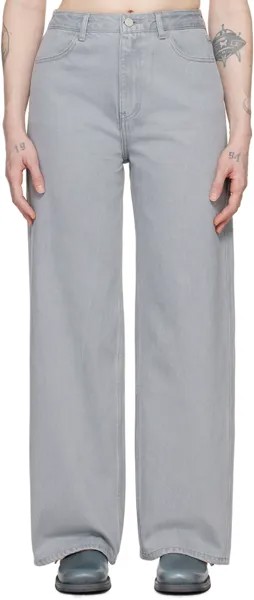 Серые джинсы Bootcut Amomento, цвет Light grey