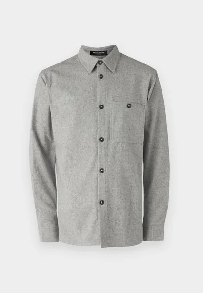 Рубашка WOOL REVE SHIRT Bruuns Bazaar, серый
