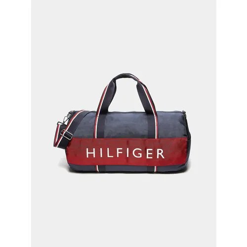Сумка дорожная TOMMY HILFIGER, 56х28х28 см, ручная кладь, синий, красный