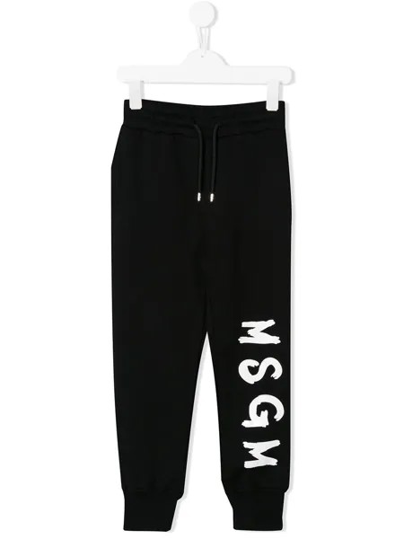 MSGM Kids спортивные брюки с логотипом