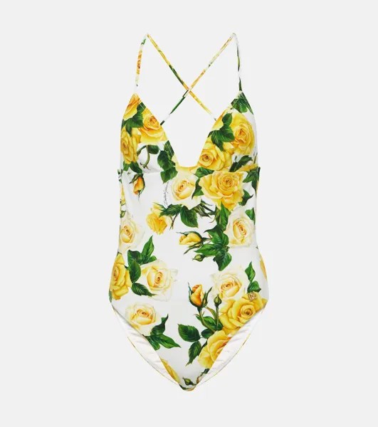 Цветочный купальник Dolce&Gabbana, мультиколор