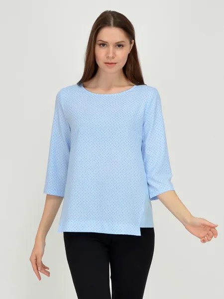 Блуза женская 1001dress VI00064LB голубая 50