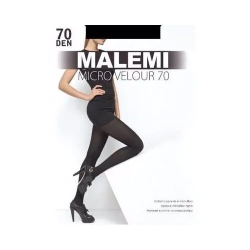 Колготки Malemi Micro Velour, 70 den, размер 3, черный, мультиколор