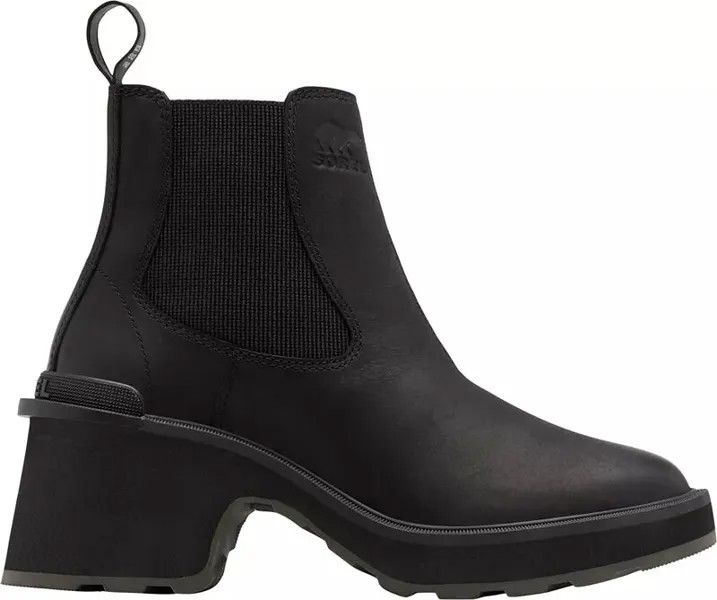 Sorel Женские водонепроницаемые ботинки челси на высоком каблуке, черный