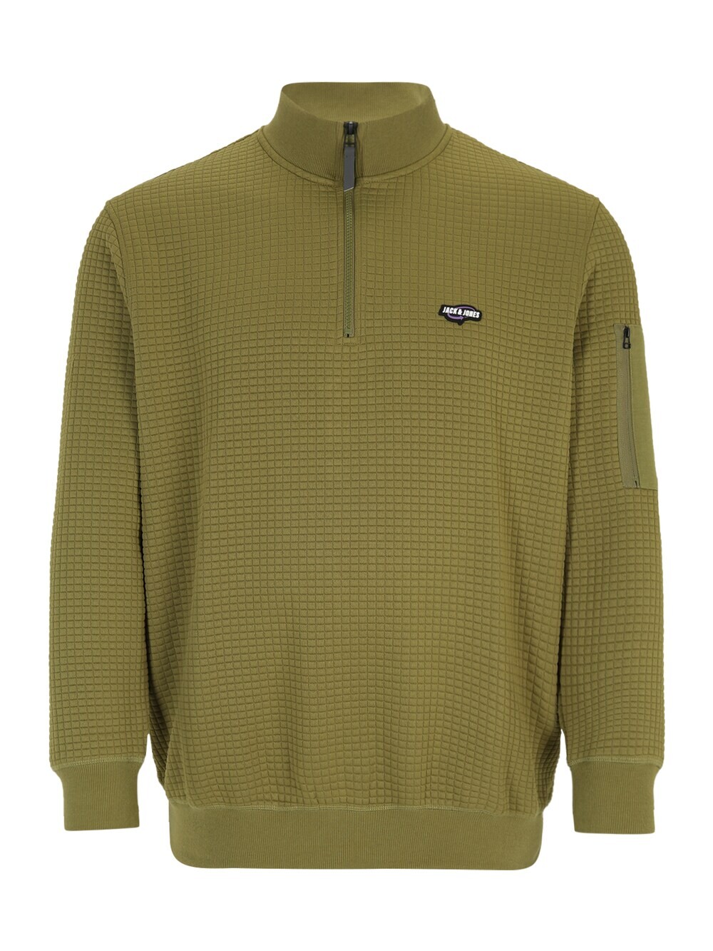 Толстовка Jack & Jones Plus BLACK, оливковое