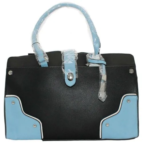Женская сумка Christian LaCroix ViVienne черная с голубыми вставками
