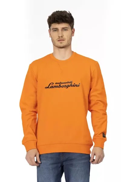 Хлопковый мужской свитер Automobili Lamborghini, оранжевый