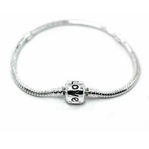 Браслет Handinsilver ( Посеребриручку ), стекло, стразы, размер 19 см, серебристый