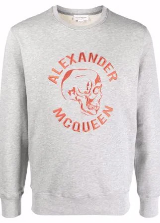 Alexander McQueen толстовка с вышитым логотипом
