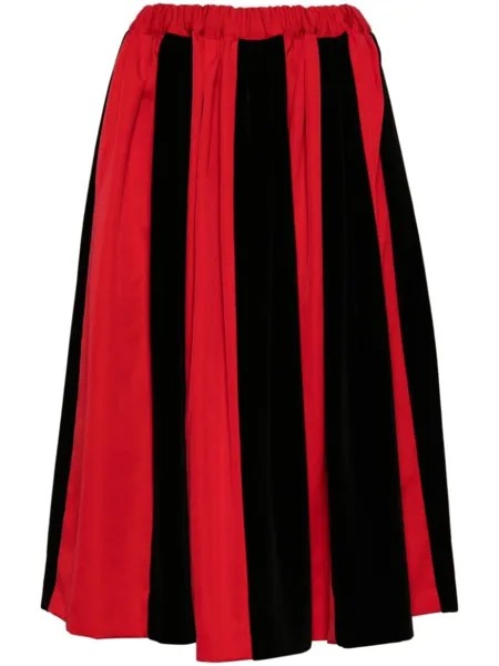 Comme Des Garçons Comme Des Garçons двухцветная юбка, красный
