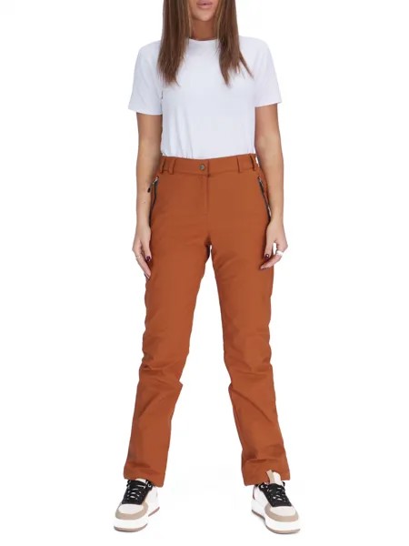 Спортивные брюки женские NoBrand AD88148 коричневые 2XL