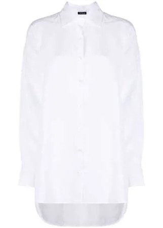 Kiton рубашка с асимметричным подолом