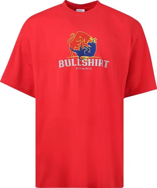 Футболка Vetements Bullshirt T-Shirt 'Red', красный