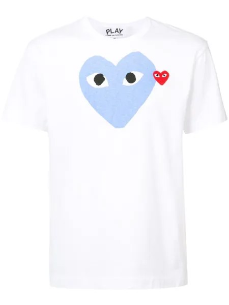 Comme Des Garçons Play футболка с изображением сердца, белый
