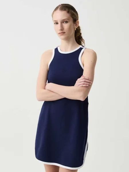 Короткое платье с контрастной отделкой Ovs, цвет navy blue