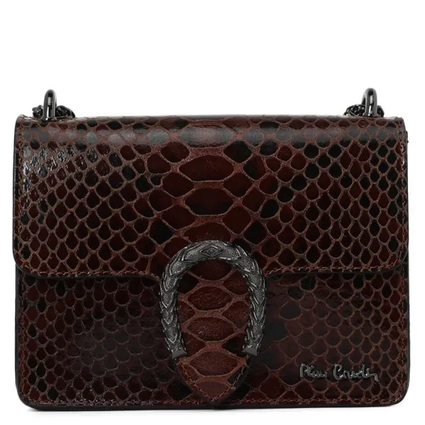 Сумка женская Pierre Cardin 1924 PITONE коричневый, 16х20х6 см