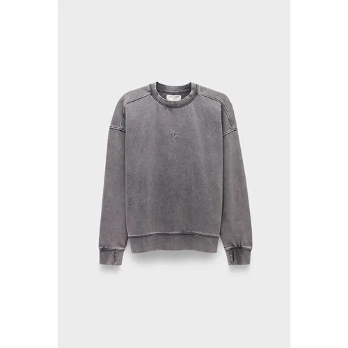 Толстовка One Teaspoon charcoal bower bird retro sweater, размер 42, серый