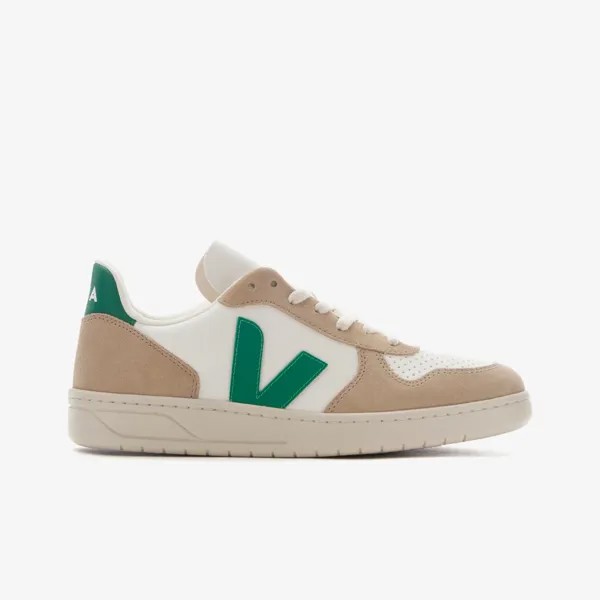 Кроссовки V-10 Chromefree Leather 'Emeraude Green' VEJA, зеленый