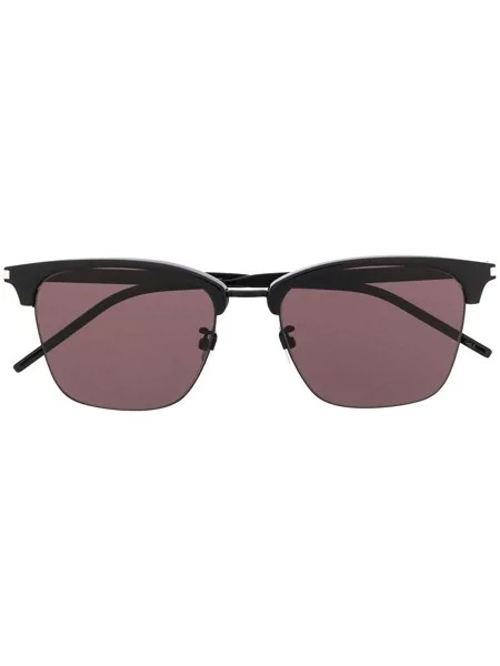 Saint Laurent Eyewear солнцезащитные очки в полуободковой оправе