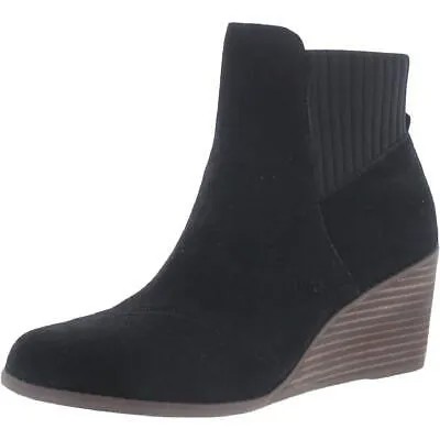 Женские замшевые ботильоны Toms Sadie на танкетке BHFO 0719