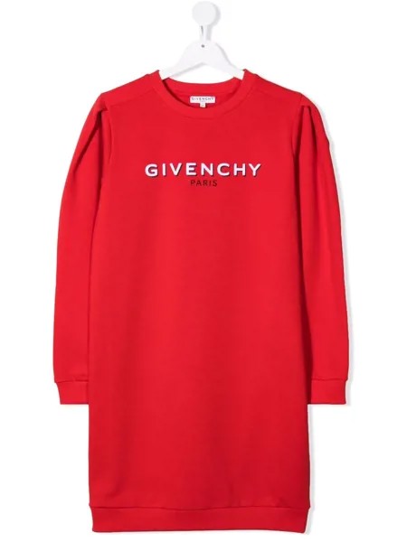 Givenchy Kids платье-толстовка с логотипом