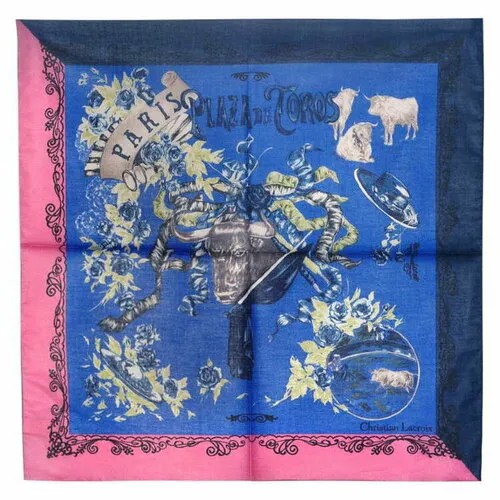 Платок Christian Lacroix, хлопок, 53х53 см, черный