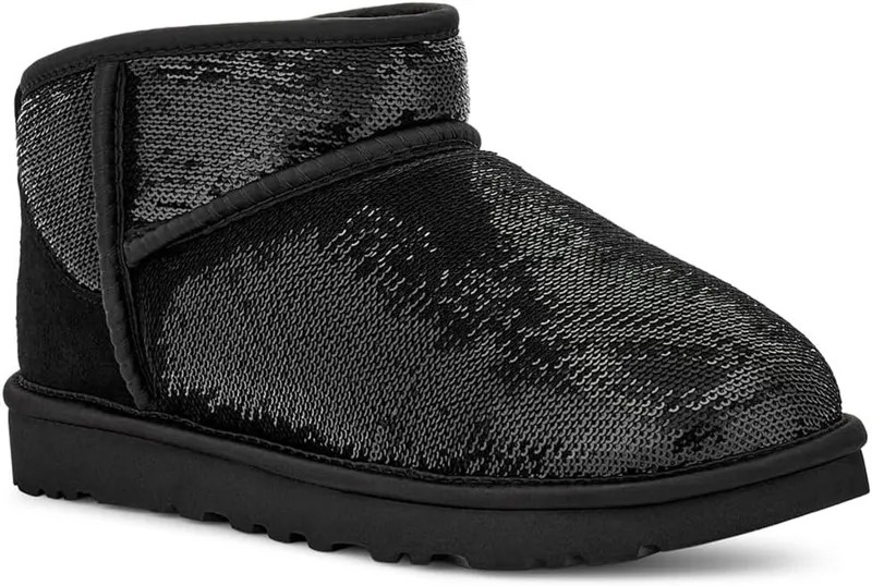 Ботинки UGG Classic Ultra Mini Mirror Ball, черный
