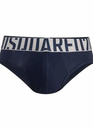 Dsquared2 трусы-брифы с логотипом на поясе