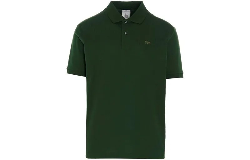 Рубашка поло унисекс зеленая Lacoste, зеленый